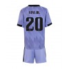 Real Madrid Vinicius Junior #20 Bortedraktsett Barn 2022-23 Kortermet (+ korte bukser)